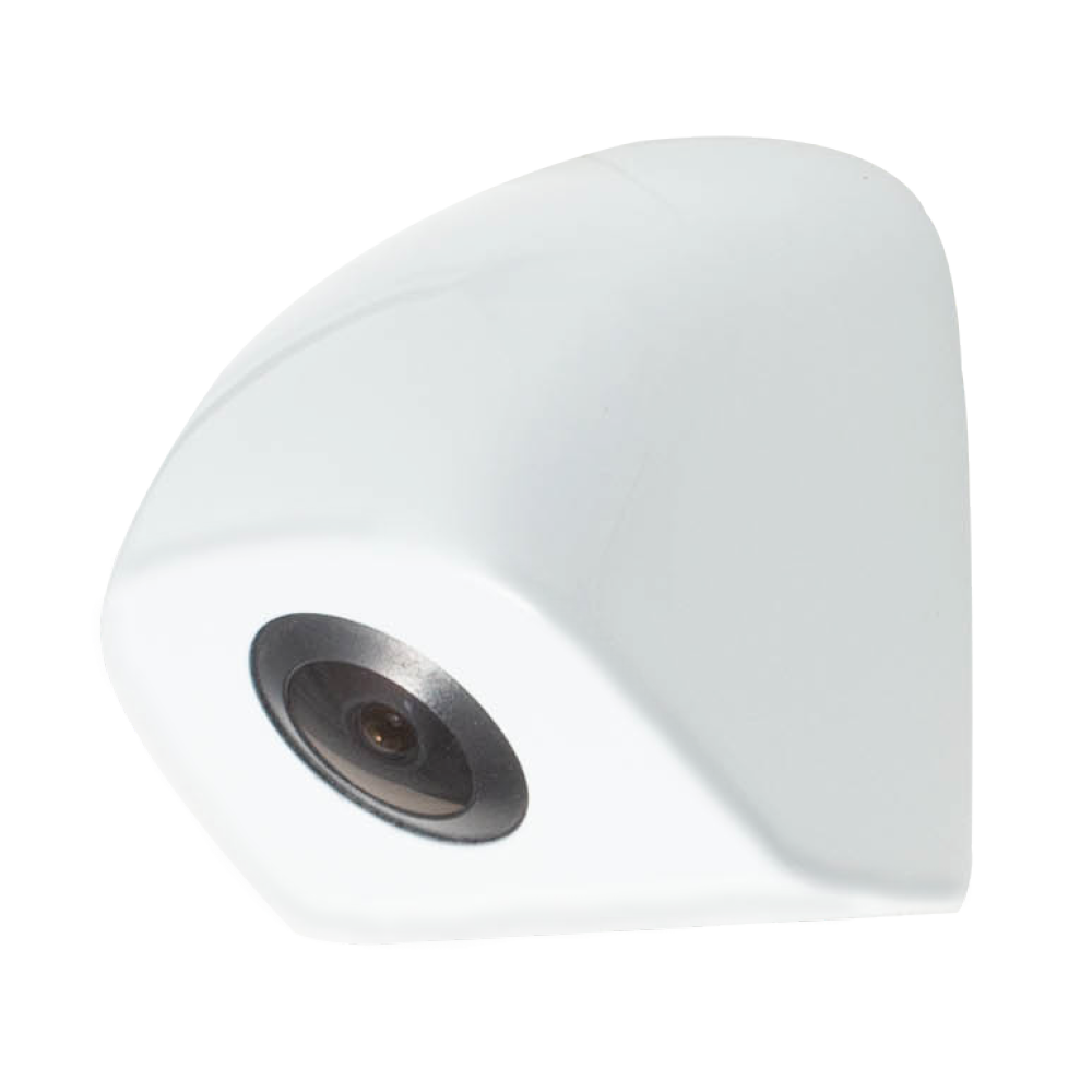 White Mini-Backup Camera with Color