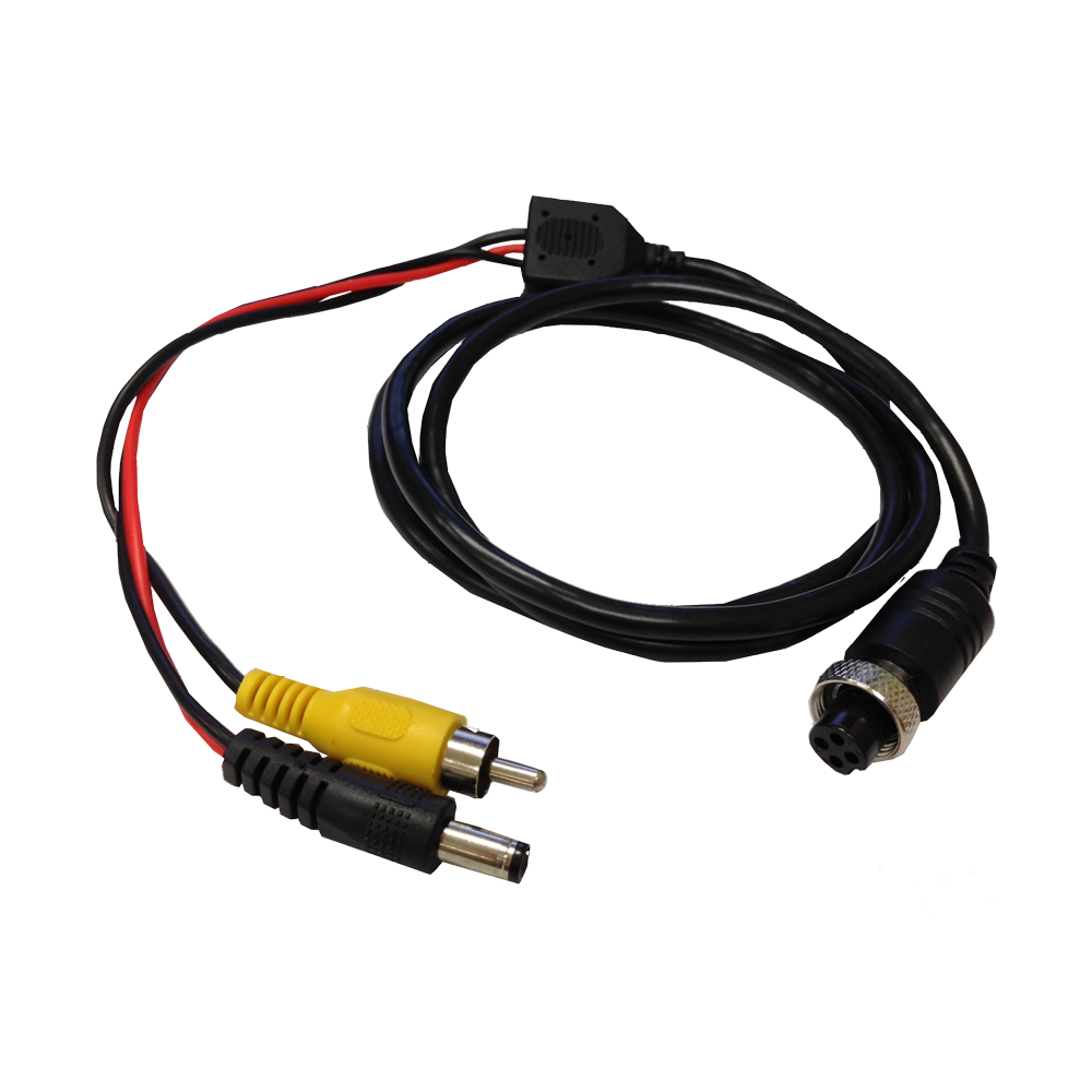 Harness with 4-Pin Female to RCA Male Adapter Cable