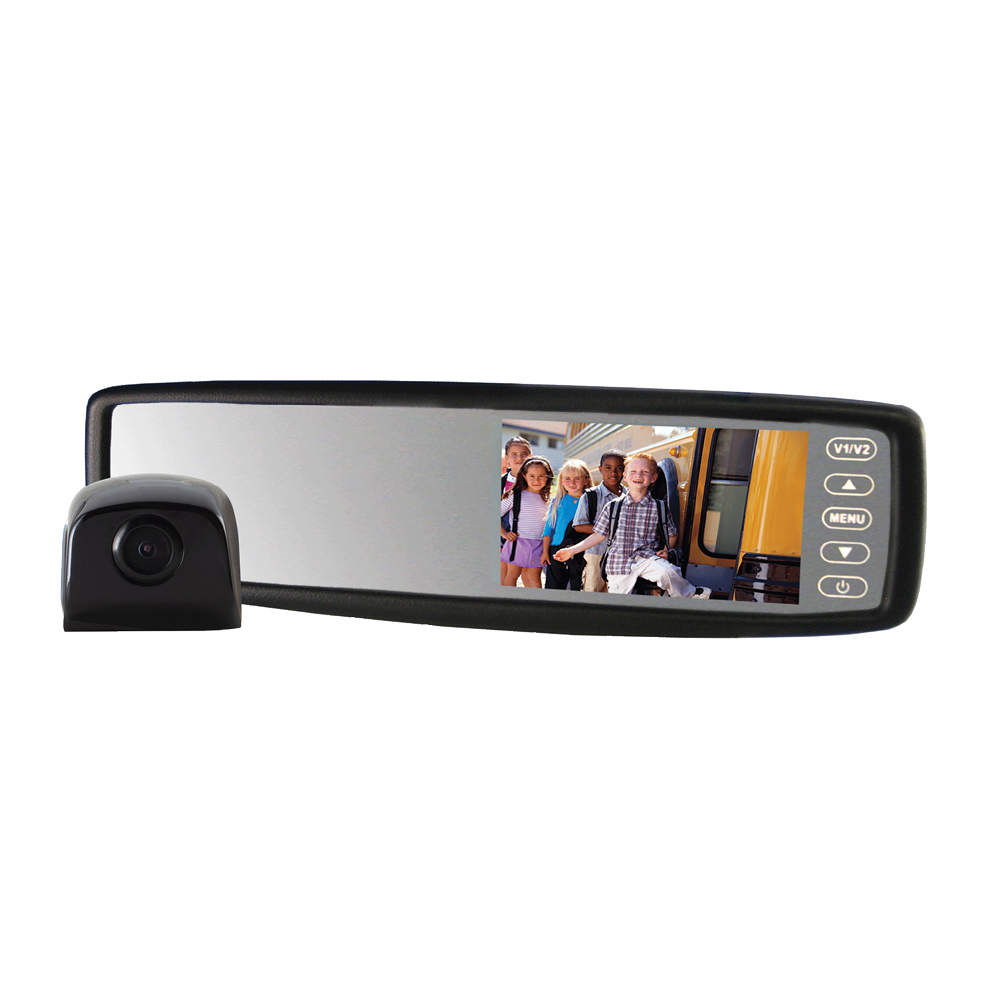 MOR-Vision® 4.3" Rearview Mirror/Monitor Backup Camera (Black)