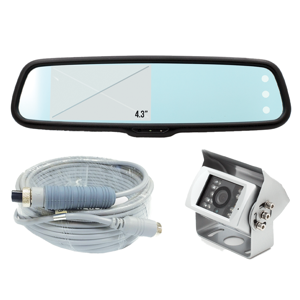 4.3" MOR-Vision Mirror/Monitor with Backup Camera