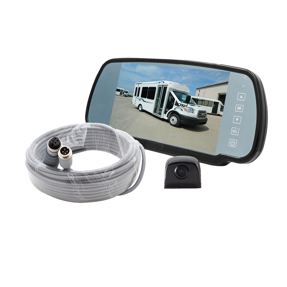 MOR-Vision 7" LCD Mirror/Monitor Backup Camera Kit