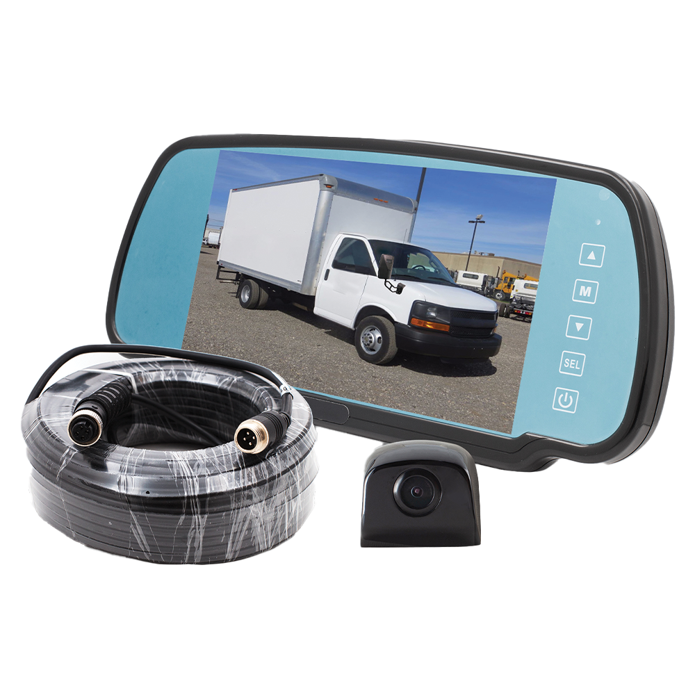 7" MOR-Vision Mirror/Monitor with High Mount Backup Camera