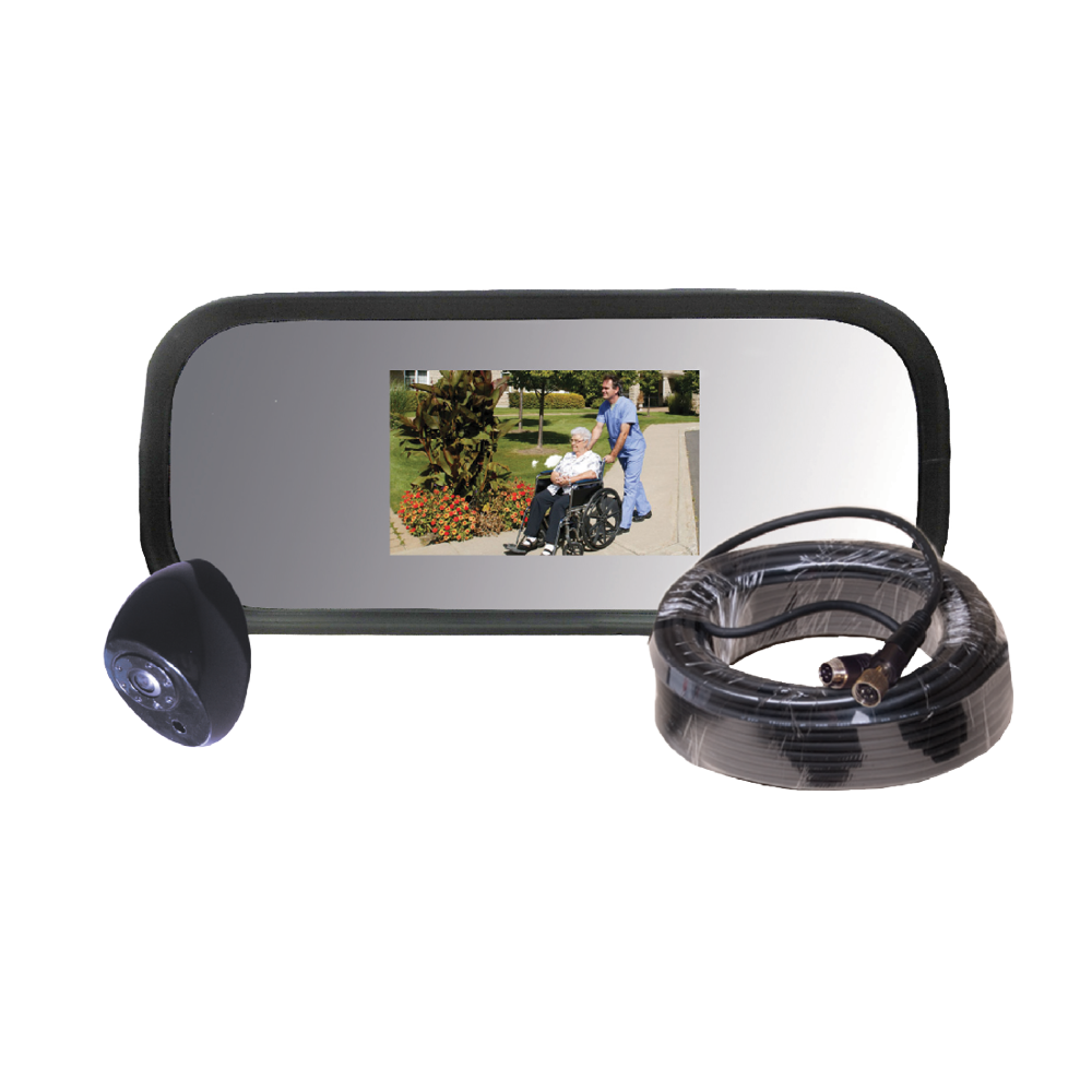 MOR-Vision® 6" x 16" Mirror/Monitor Complete Kit with HD Monitor