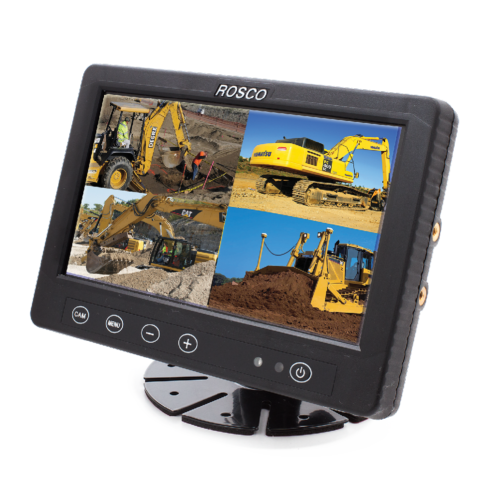 7” Quad Screen Monitor with 4 Camera Inputs